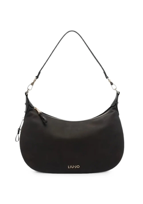 LIU JO medium Hobo logo-detail grained shoulder bag - Brown