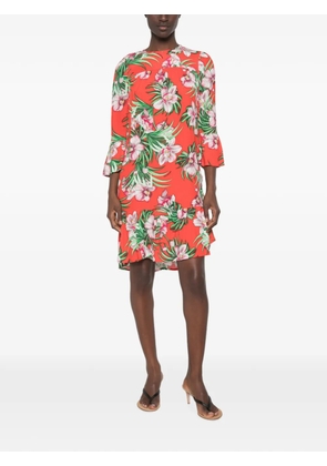 Marco Bologna floral-print ruffled mini dress - Red