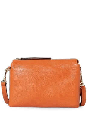 Skytos Ale pebbled leather cross body bag - Orange