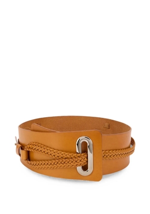 Alberta Ferretti braided leather belt - Neutrals