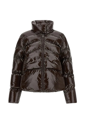 PINKO quilted Love Birds puffer jacket - Brown