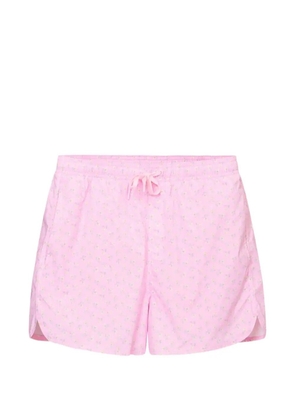 LoveShackFancy Kai floral-print swim shorts - Pink
