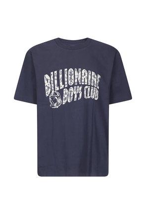 Billionaire Boys Club leopard-print logo-print T-shirt - Blue