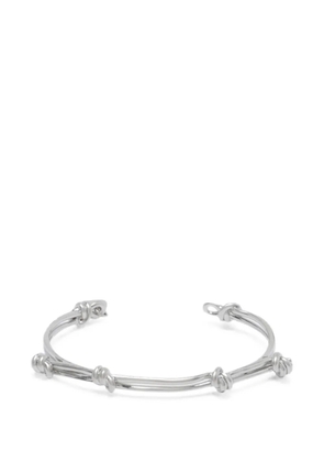MM6 Maison Margiela knot-detail cuff bracelet - Silver