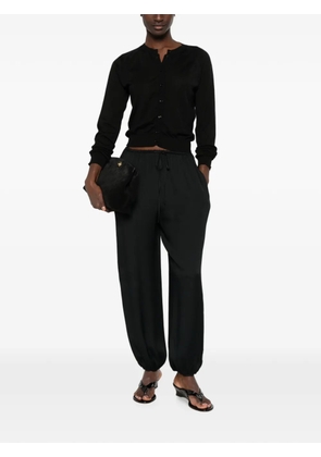 Liviana Conti button-fastening long-sleeve cardigan - Black