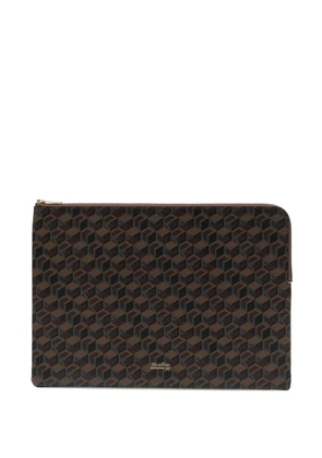 Undercover monogram clutch bag - Brown