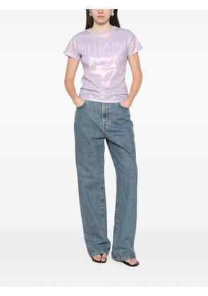 Blugirl logo-print T-shirt - Purple