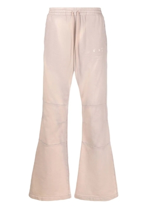 Off-White Laundry panelled cotton track pants - Neutrals