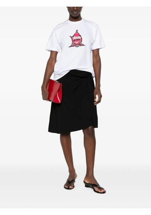 Marco Bologna bead-embellished shark T-shirt - White