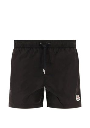 Moncler logo-patch swim shorts - Black