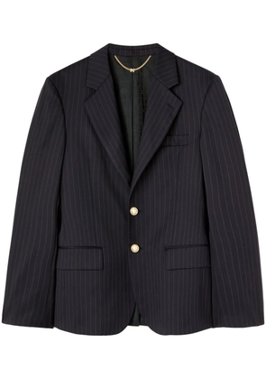 Palm Angels pinstripe wool single-breasted blazer - Blue