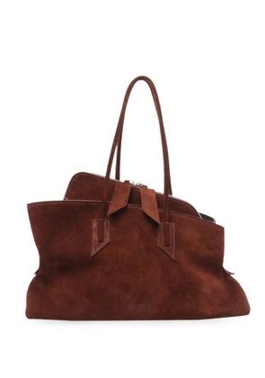 The Attico La Passeggiata leather shoulder bag - Brown