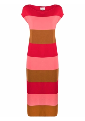 Woolrich mid-length striped dress - Red