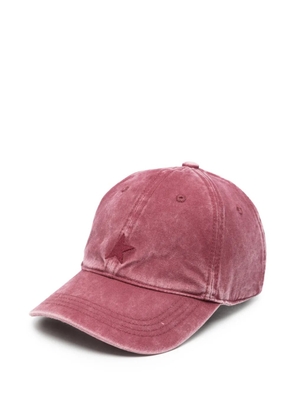 Golden Goose star-patch baseball cap - Red