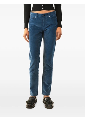Loro Piana Pre-Owned slim-leg corduroy trousers - Blue