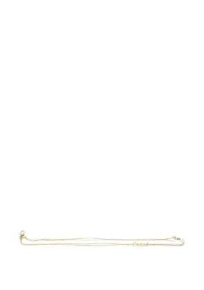 Chloé lariat logo-plaque belt necklace - Gold