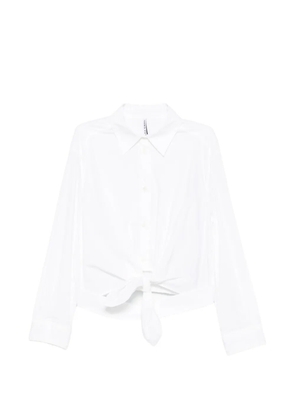 Liviana Conti tie-front button-up shirt - White