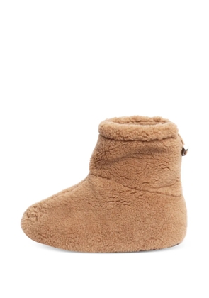 Loro Piana Pre-Owned sheepskin drawstring ankle boots - Neutrals