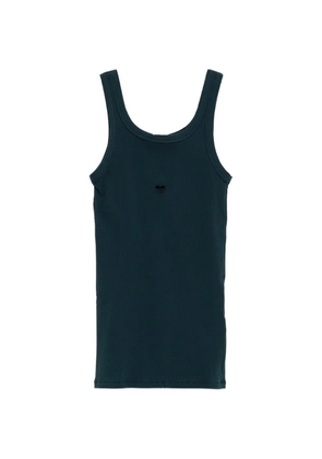 Baserange Heart ribbed-knit tank top - Green