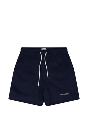 Aimé Leon Dore logo-print mesh shorts - Blue