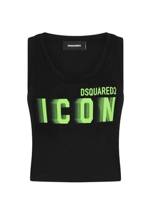 DSQUARED2 Icon logo cropped vest - Black