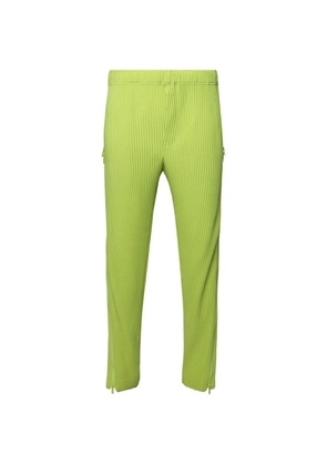 Homme Plissé Issey Miyake pleated zip-detail trousers - Green