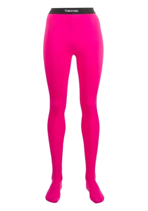 TOM FORD logo-waistband leggings - Pink