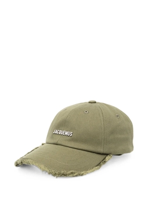 Jacquemus Artichaut frayed cap - Green