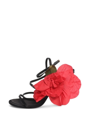Dolce & Gabbana Pre-Owned flower-detail heeled sandals - Black