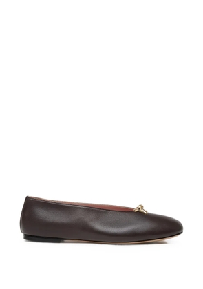 Fabiana Filippi knot-detail ballet flats - Brown