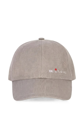 Kiton logo-embroidered baseball cap - Neutrals