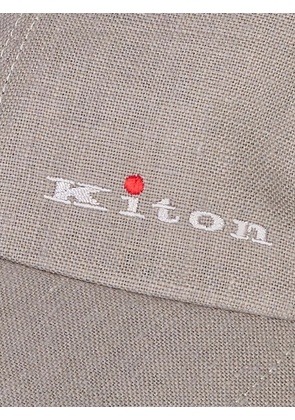 Kiton logo-embroidered baseball cap - Neutrals