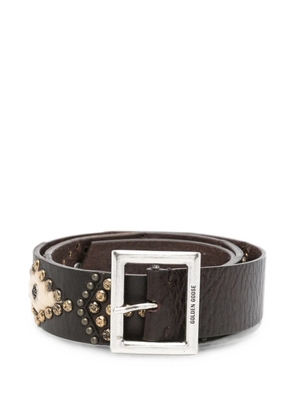 Golden Goose stud-embellishment leather belt - Brown