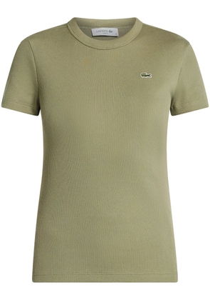 Lacoste logo-appliqué T-shirt - Green