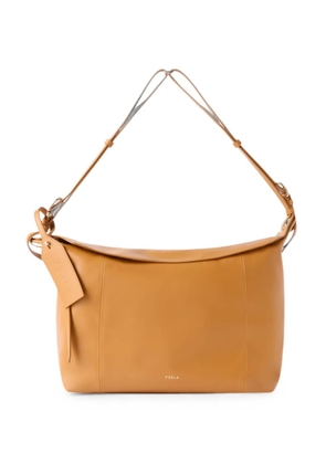 Furla large leather shoulder bag - Brown