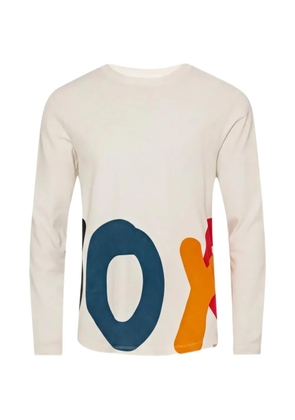 Orlebar Brown graphic-print long-sleeve T-shirt - White