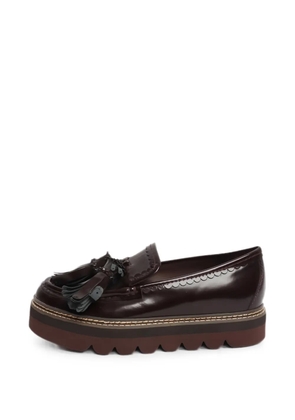 See By Chloé Vintage tassel platform loafers - Brown