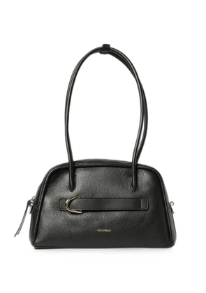Coccinelle Paki grained leather shoulder bag - Black
