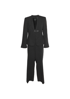 Giorgio Armani Pre-Owned notched-lapel suit - Black