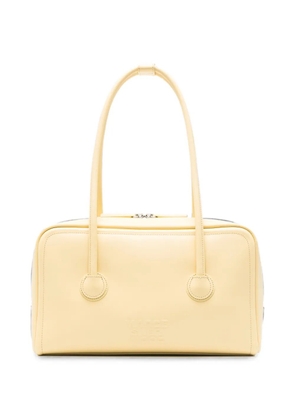 Marge Sherwood logo-embossed leather tote bag - Yellow