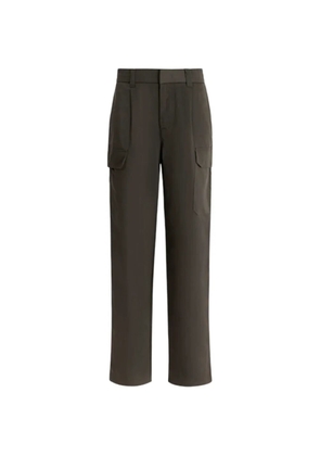 Armani Exchange belt-loop pleated cargo trousers - Green