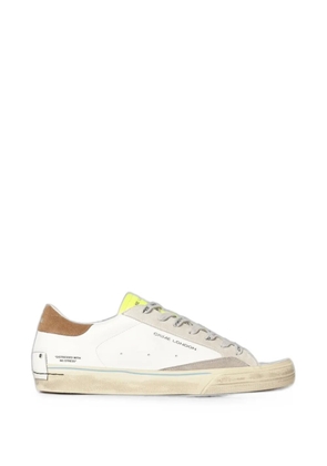 Crime London Distressed 2.0 leather sneakers - White