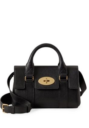 Mulberry mini Bayswater grained-leather tote bag - Black