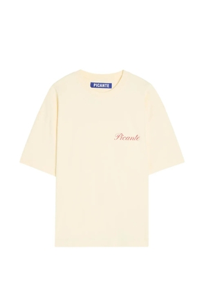PICANTE logo-print short-sleeve T-shirt - Neutrals