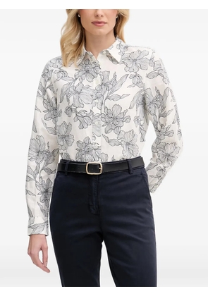 Gant floral-print long-sleeve shirt - White