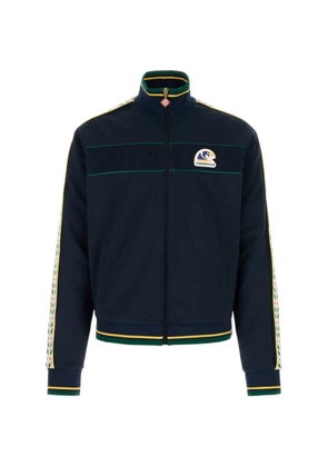 Casablanca logo-patch mesh-panel track jacket - Blue