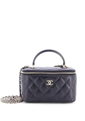 CHANEL Pre-Owned Classic Top Handle Vanity Case with Chain Quilted Lambskin Small crossbody bag - Black