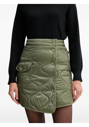 Alpha Industries ALS quilted flap-pocket mini skirt - Green