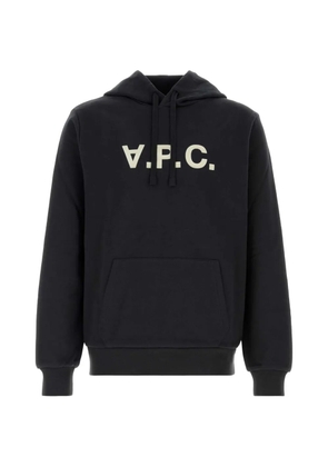 A.P.C. logo-print drawstring hoodie - Black