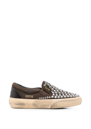 Golden Goose VCE stud-embellishment sneakers - Brown